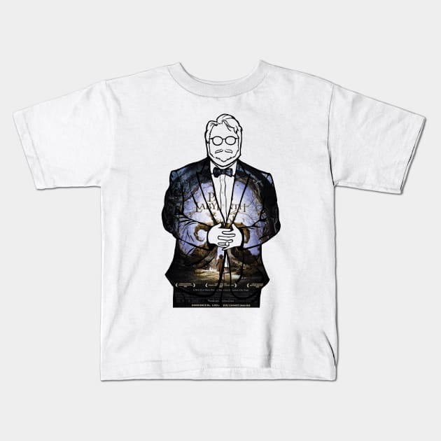 Guillermo Del Toro portrait ( Pan's Labyrinth) Kids T-Shirt by Youre-So-Punny